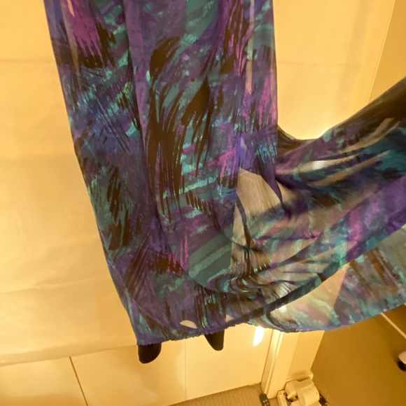 Jessica // Black Dress with Silk Overlay - Picture 5 of 6